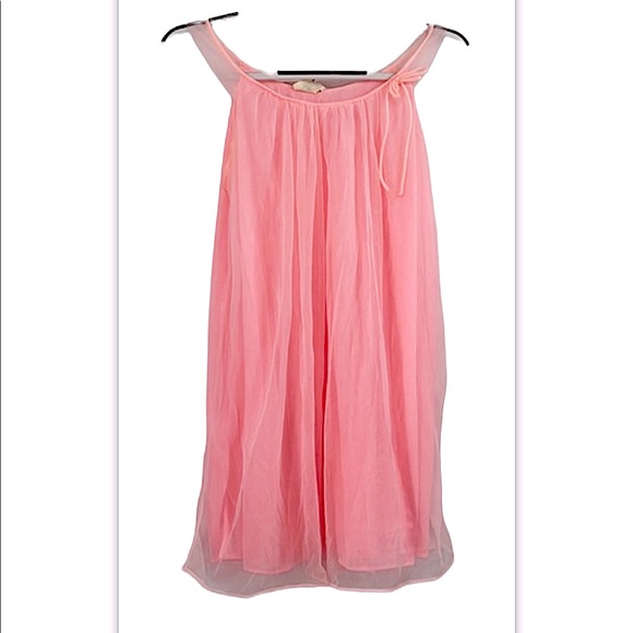Vintage America Other - Vintage babydoll pink flowy nightie nylon size medium USA made